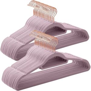 SONGMICS Rosegold Satin Clothes Hangers - 50 pcs SONGMICS Rosegold Satin Clothes Hangers - 50 pcs