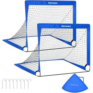 SONGMICS Children's Soccer Goals Set of 2 - Foldable, Lightweight, Quick Assembly SONGMICS Children's Soccer Goals Set of 2 - Foldable, Lightweight, Quick Assembly