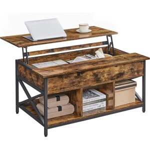 VASAGLE Coffee Table with Open and Hidden Storage - Coffee Table VASAGLE Coffee Table with Open and Hidden Storage - Coffee Table
