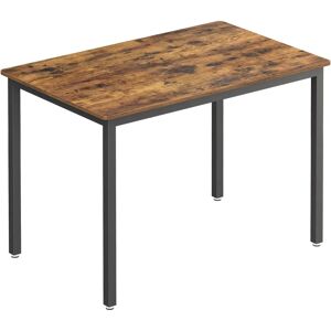 VASAGLE Rustic Brown and Black Dining Table - Dining Table VASAGLE Rustic Brown and Black Dining Table - Dining Table