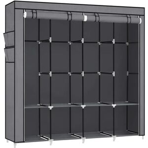SONGMICS Large Capacity Clothes Wardrobe - Portable Closet with 4 Hanging Rails SONGMICS Large Capacity Clothes Wardrobe - Portable Closet with 4 Hanging Rails