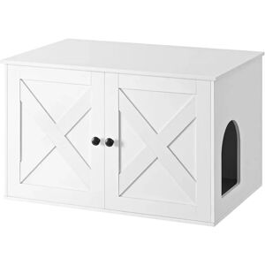 Armoire à litière pour chat Feandrea, Blanc Armoire à litière pour chat Feandrea, Blanc