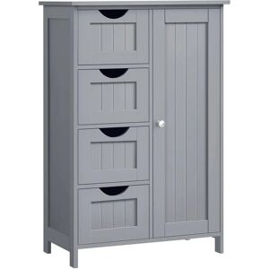 VASAGLE 4 Drawer Wooden Cabinet - Bathroom Storage Furniture VASAGLE 4 Drawer Wooden Cabinet - Bathroom Storage Furniture
