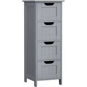 VASAGLE Bathroom Storage Cabinet - 4 Drawers, Slate Grey, 30x30x82cm VASAGLE Bathroom Storage Cabinet - 4 Drawers, Slate Grey, 30x30x82cm
