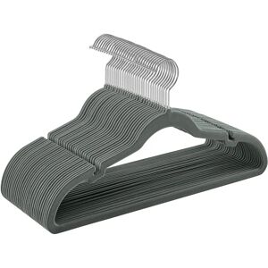 SONGMICS Grey Velvet Hangers, Shoulder Notches, Space-Saving - Hangers SONGMICS Grey Velvet Hangers, Shoulder Notches, Space-Saving - Hangers