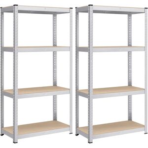 SONGMICS Heavy-Duty Steel Shelf - 520 kg - Silver - 40x80cm - Storage Rack SONGMICS Heavy-Duty Steel Shelf - 520 kg - Silver - 40x80cm - Storage Rack