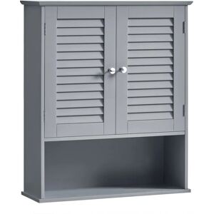 VASAGLE Wall Bathroom Cabinet with Adjustable Shelf - Gray VASAGLE Wall Bathroom Cabinet with Adjustable Shelf - Gray