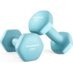 SONGMICS Blue Light Hex Dumbbells - Strength & Cardio SONGMICS Blue Light Hex Dumbbells - Strength & Cardio