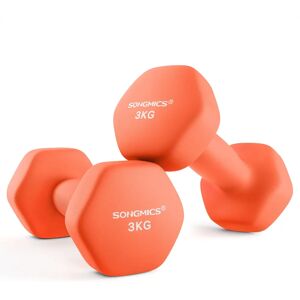 SONGMICS Marca Modelo 2x5kg Halteres de Vinil - Halteres SONGMICS Marca Modelo 2x5kg Halteres de Vinil - Halteres