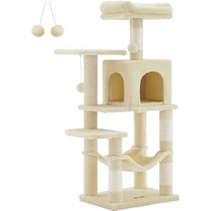 Feandrea Cat Tree - Beige / M - 45 x 35 x 112 cm Feandrea Cat Tree - Beige / M - 45 x 35 x 112 cm