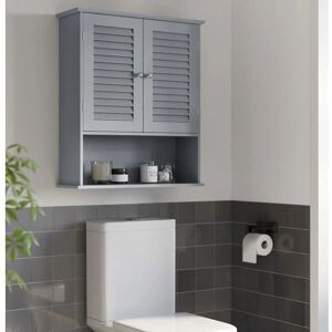 Armoire de salle de bain VASAGLE - Gris Mystique - Publicité Armoire de salle de bain VASAGLE - Gris Mystique - Publicité