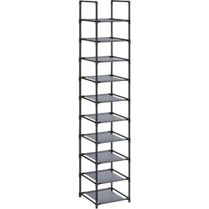 SONGMICS Gray 10-tier Shoe Rack - Shoe Storage Organizer SONGMICS Gray 10-tier Shoe Rack - Shoe Storage Organizer