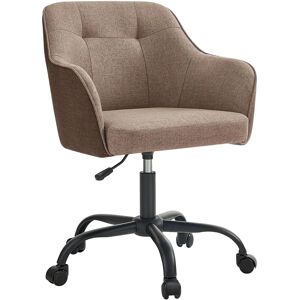 Sedia da Ufficio Songmics, Regolabile in Altezza - Tessuto Cotone-Lino Traspirante - Supporta 110kg Sedia da Ufficio Songmics, Regolabile in Altezza - Tessuto Cotone-Lino Traspirante - Supporta 110kg