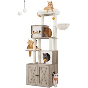Arbre à Chat 185 cm avec Cache-litière - Design Moderne Arbre à Chat 185 cm avec Cache-litière - Design Moderne