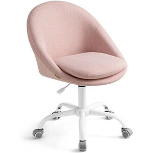 Chaise de Bureau Songmics OBG020P01 Rose - Pivotante, Rembourrée, Réglable - Publicité Chaise de Bureau Songmics OBG020P01 Rose - Pivotante, Rembourrée, Réglable - Publicité