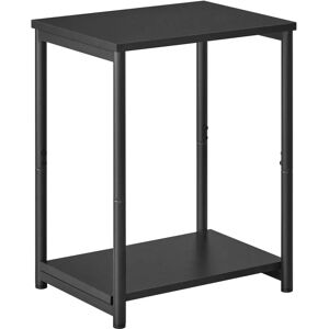 VASAGLE Black 2-Tier Side Table - Side Table VASAGLE Black 2-Tier Side Table - Side Table