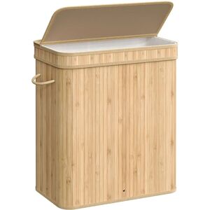 SONGMICS Natural Bamboo Laundry Hamper - 100 L Storage SONGMICS Natural Bamboo Laundry Hamper - 100 L Storage