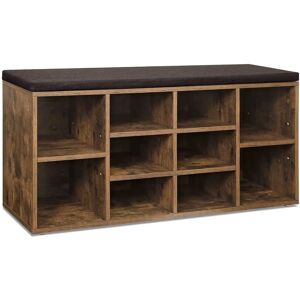 VASAGLE Shoe Bench - Storage with Padded Seat - 104x30x48cm VASAGLE Shoe Bench - Storage with Padded Seat - 104x30x48cm