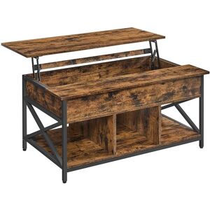 VASAGLE Vintage Brown Black Lift-Top Coffee Table - Coffee Table VASAGLE Vintage Brown Black Lift-Top Coffee Table - Coffee Table