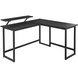 SONGMICS/VASAGLE Bureau d'angle en L Noir - Économise de l'Espace - Publicité SONGMICS/VASAGLE Bureau d'angle en L Noir - Économise de l'Espace - Publicité