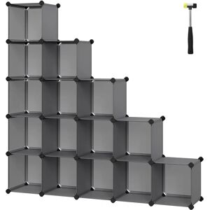 SONGMICS Grey 16-Cube Storage - Storage Unit SONGMICS Grey 16-Cube Storage - Storage Unit