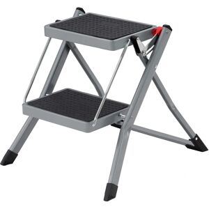Escada de Aço Plegável SONGMICS - 2 Degraus, 20cm de Profundidade, Capacidade 150kg Escada de Aço Plegável SONGMICS - 2 Degraus, 20cm de Profundidade, Capacidade 150kg