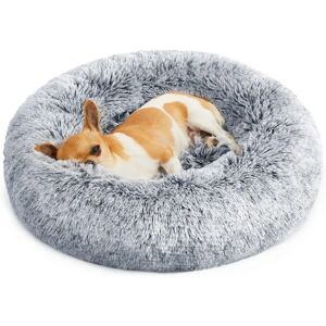 FEANDREA Dog Bed with Soft Plush Surface - Light Grey - 50 x 50 x 20 cm FEANDREA Dog Bed with Soft Plush Surface - Light Grey - 50 x 50 x 20 cm