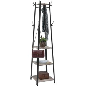 VASAGLE Industrial Coat Rack - 3 Shelves, Hooks - Small Space VASAGLE Industrial Coat Rack - 3 Shelves, Hooks - Small Space