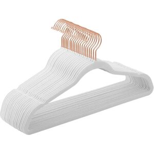 SONGMICS White Velvet Hangers Set - 20, Non-slip, 360° Swivel SONGMICS White Velvet Hangers Set - 20, Non-slip, 360° Swivel