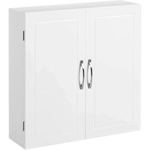 VASAGLE Wall-Mounted Bathroom Cabinet with Shelves - Dove Grey - 18 x 60 x 60 cm VASAGLE Wall-Mounted Bathroom Cabinet with Shelves - Dove Grey - 18 x 60 x 60 cm