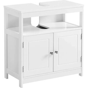 VASAGLE Waschbeckenunterschrank, skandinavischer Stil, mattweiß, 60x30x60cm VASAGLE Waschbeckenunterschrank, skandinavischer Stil, mattweiß, 60x30x60cm