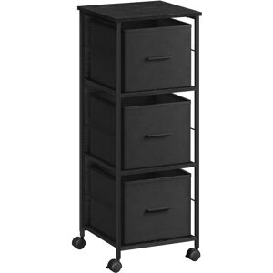VASAGLE Black 2-Drawer Filing Cabinet - Filing Cabinet VASAGLE Black 2-Drawer Filing Cabinet - Filing Cabinet