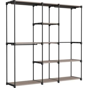 SONGMICS Taupe Portable Open Wardrobe - Wardrobe SONGMICS Taupe Portable Open Wardrobe - Wardrobe