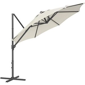 SONGMICS Cream White Garden Parasol 3m - Garden Parasol SONGMICS Cream White Garden Parasol 3m - Garden Parasol