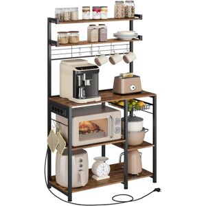 Songmics VASAGLE KKS031K11 Étagère de Cuisine avec Prises - Type de Cuisine Songmics VASAGLE KKS031K11 Étagère de Cuisine avec Prises - Type de Cuisine