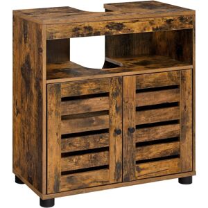 VASAGLE Under Sink Cabinet - Rustic Brown - Bathroom Storage VASAGLE Under Sink Cabinet - Rustic Brown - Bathroom Storage