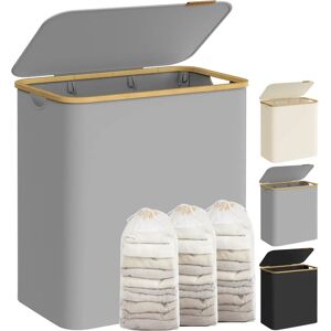 SONGMICS Dove Grey Laundry Basket - Section 150L SONGMICS Dove Grey Laundry Basket - Section 150L