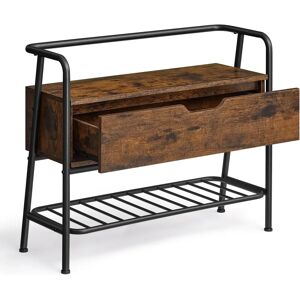VASAGLE Shoe Storage Bench - Steel Frame, Entryway Furniture, Industrial Style VASAGLE Shoe Storage Bench - Steel Frame, Entryway Furniture, Industrial Style