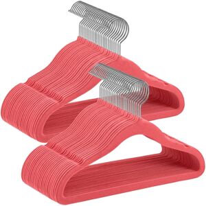 SONGMICS Baby Velvet Hangers - Light Pink, 50 pcs - Baby Hangers SONGMICS Baby Velvet Hangers - Light Pink, 50 pcs - Baby Hangers