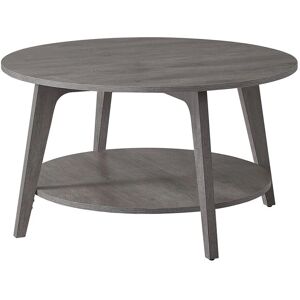 VASAGLE Misty Grey 2-Tier Round Coffee Table - Coffee Table VASAGLE Misty Grey 2-Tier Round Coffee Table - Coffee Table