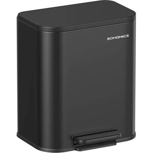 SONGMICS 20L Kitchen Trash Bin - Steel, Non-Slip Pedal, Soft-Close Lid SONGMICS 20L Kitchen Trash Bin - Steel, Non-Slip Pedal, Soft-Close Lid