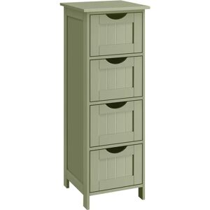 VASAGLE Bathroom Floor Storage Cabinet - 4 Drawers - Modern Style VASAGLE Bathroom Floor Storage Cabinet - 4 Drawers - Modern Style