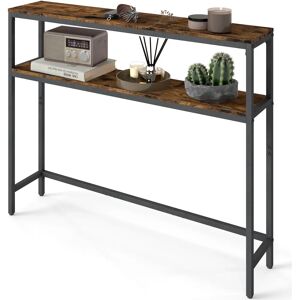 VASAGLE Vintage Brown Ink Black Console Table - Hallway or Living Room VASAGLE Vintage Brown Ink Black Console Table - Hallway or Living Room