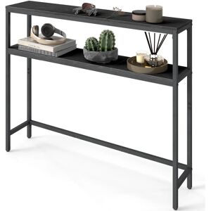 VASAGLE Compact Hallway Console Table - 2-Tier, 20x120x80cm VASAGLE Compact Hallway Console Table - 2-Tier, 20x120x80cm