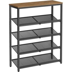 Songmics Shoe Rack 5-Tier Adjustable Mesh Shelves - Stable & Stylish Songmics Shoe Rack 5-Tier Adjustable Mesh Shelves - Stable & Stylish