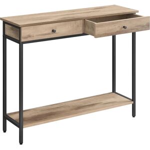 VASAGLE Table Console - Marron Vintage & Noir - Entrée, Salon - Publicité VASAGLE Table Console - Marron Vintage & Noir - Entrée, Salon - Publicité