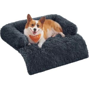 Feandrea FluffyHug Dog Sofa Bed - Removable Cover, XXL, Dark Grey Feandrea FluffyHug Dog Sofa Bed - Removable Cover, XXL, Dark Grey