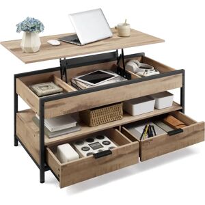 VASAGLE Couchtisch - Höhenverstellbar, Kamelbraun - Wohnzimmer VASAGLE Couchtisch - Höhenverstellbar, Kamelbraun - Wohnzimmer