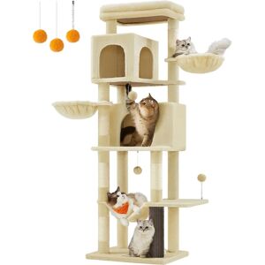 Feandrea Feandrea 175 cm Tall Cat Tree with 5 Scratching Posts - Cat Tree Feandrea Feandrea 175 cm Tall Cat Tree with 5 Scratching Posts - Cat Tree