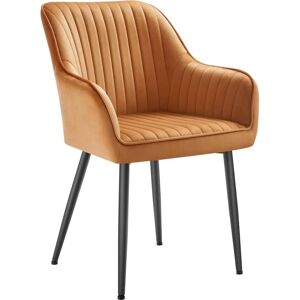 SONGMICS Dining Chair - Armrests, Velvet Seat, Metal Legs - Dining Room SONGMICS Dining Chair - Armrests, Velvet Seat, Metal Legs - Dining Room